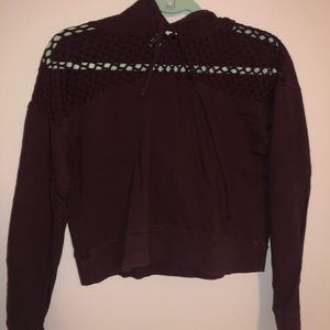 Maroon crop top